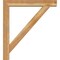 Ekena Millwork Traditional Block Rough Sawn Bracket w/ Offset Brace, Western Red Cedar, 6"W x 36"D x 40"H BKT0604X36X40TRA05RWR - alternate 3